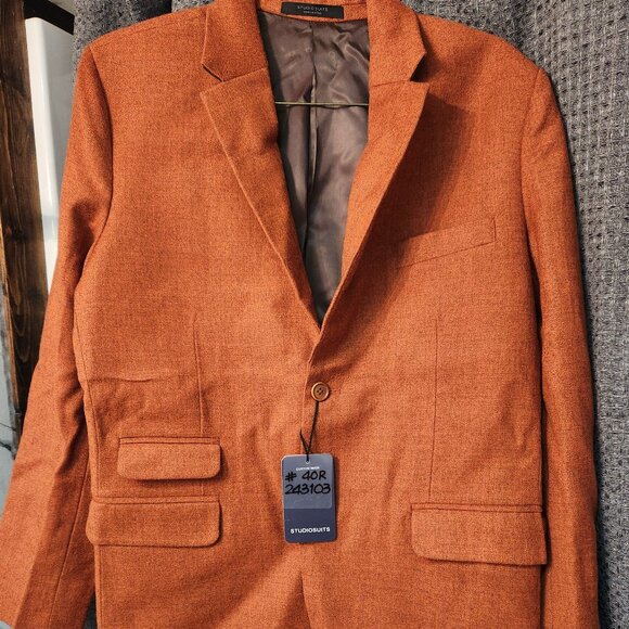 Rust Suit Jacket - Picture 1 of 2